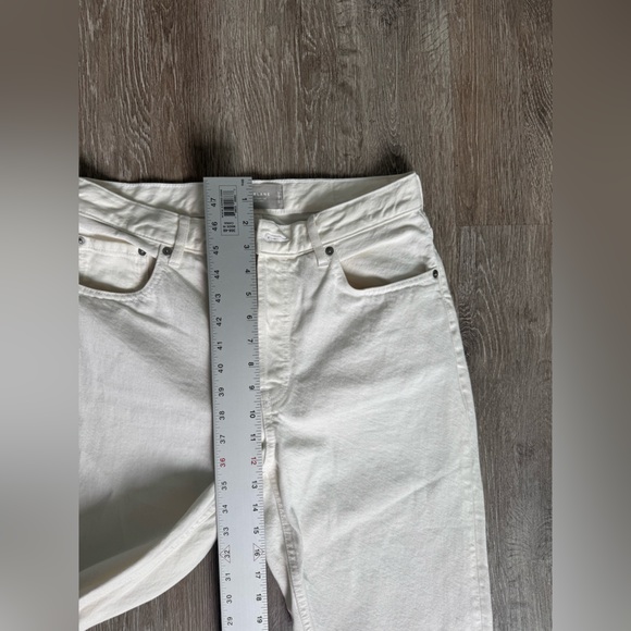 Everlane EUC Way-High Slim Fit Jeans White Size 29 High Waist Straight Leg - Picture 12 of 13